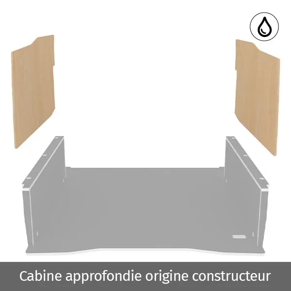 Latéraux contreplaqué vernis équipement pour utilitaire Peugeot Partner III 2018 