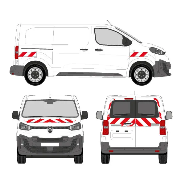 Kit de balisage Classe B - 2024 équipement pour utilitaire Citroen Jumpy III 2016 