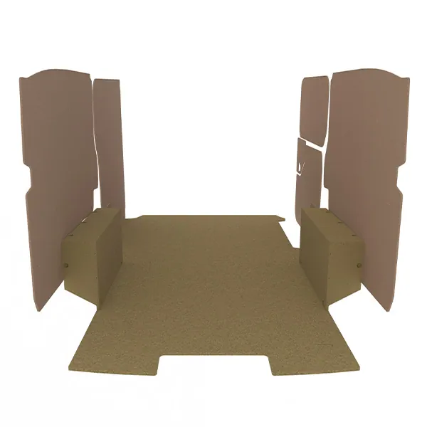 Habillage bois natural K2 aggloméré + MDF / Portes arrière incluses équipement pour utilitaire Citroen E Jumpy III 2020 