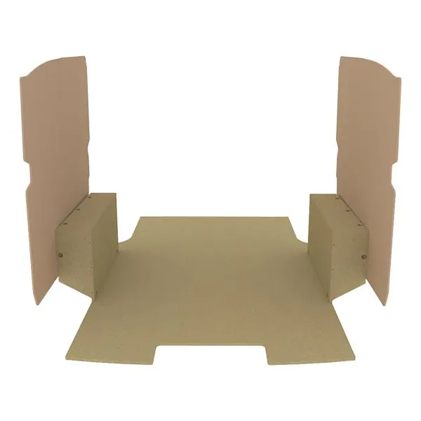 Habillage bois natural K2 aggloméré + MDF / Portes arrière incluses équipement pour utilitaire Citroen E Jumpy III 2020 