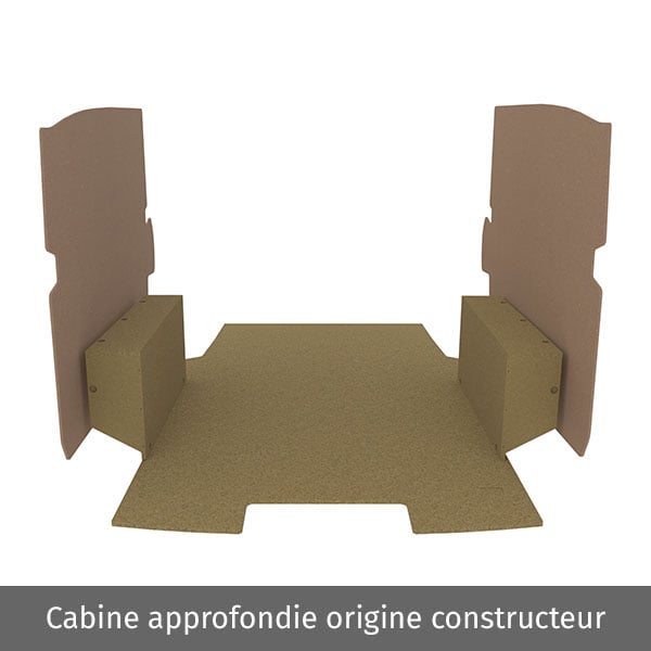 Habillage bois natural K2 aggloméré + MDF / Portes arrière incluses équipement pour utilitaire Citroen E Jumpy III 2020 