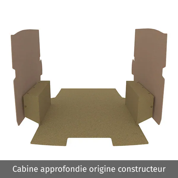 Habillage bois natural K2 aggloméré + MDF / Portes arrière incluses équipement pour utilitaire Citroen E Jumpy III 2020 