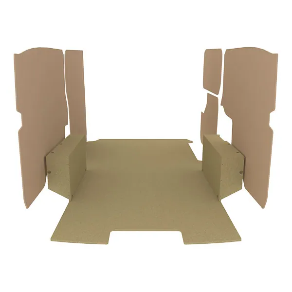 Habillage bois natural K2 aggloméré + MDF / Portes arrière incluses équipement pour utilitaire Citroen E Jumpy III 2020 