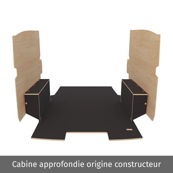 Habillage bois natural K4AD CP antidérapant équipement pour utilitaire Citroen E Jumpy III 2020 