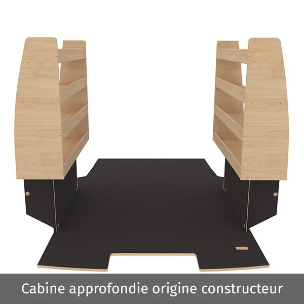 Aménagement bois optimum K4AD CP antidérapant équipement pour utilitaire Citroen E Jumpy III 2020 