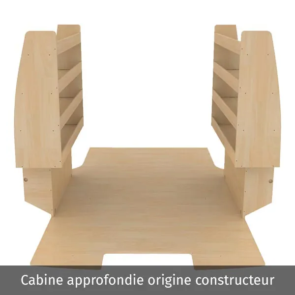 Aménagement bois optimum K4 CP brut équipement pour utilitaire Citroen E Jumpy III 2020 