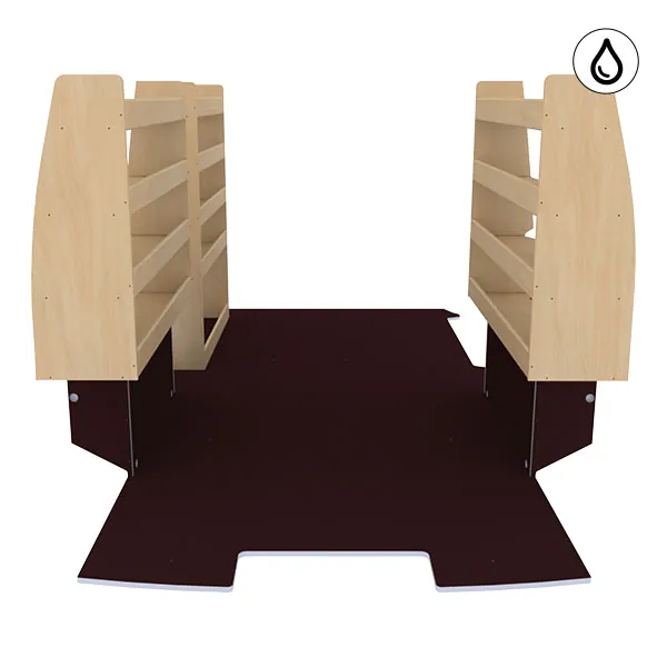 Aménagement bois optimum K5 CP antidérapant + vernis équipement pour utilitaire Citroen E Jumpy III 2020 