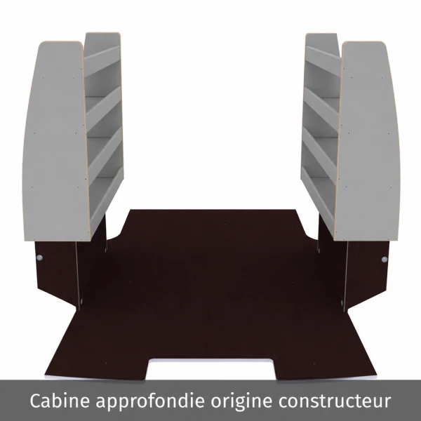 Aménagement bois optimum K6 équipement pour utilitaire Citroen Jumpy III 2016 