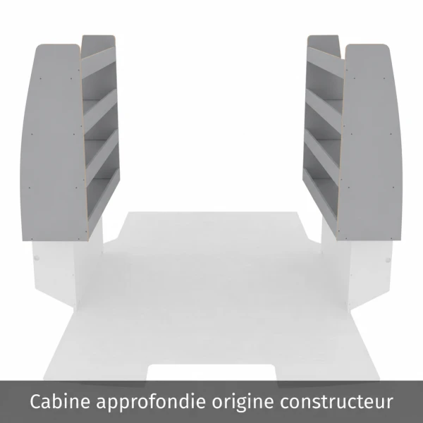 Pack casiers bois K6 équipement pour utilitaire Citroen Jumpy III 2016 