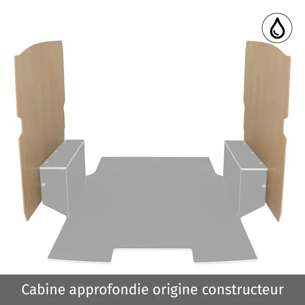 Latéraux contreplaqué vernis équipement pour utilitaire Citroen E Jumpy III 2020 