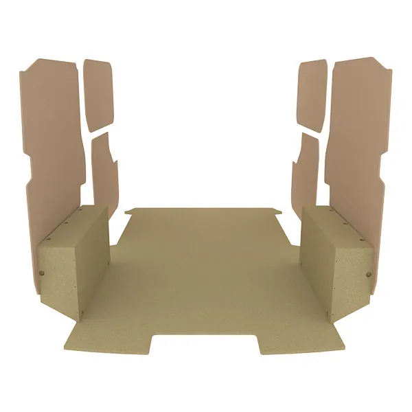 Habillage bois natural K2 aggloméré + MDF / Portes arrière incluses équipement pour utilitaire Citroen E Jumpy III 2020 