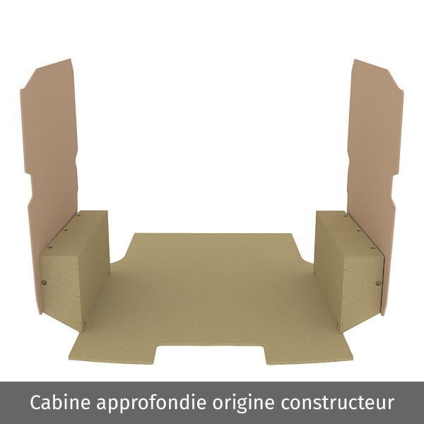 Habillage bois natural K2 aggloméré + MDF / Portes arrière incluses équipement pour utilitaire Citroen Jumpy III 2016 