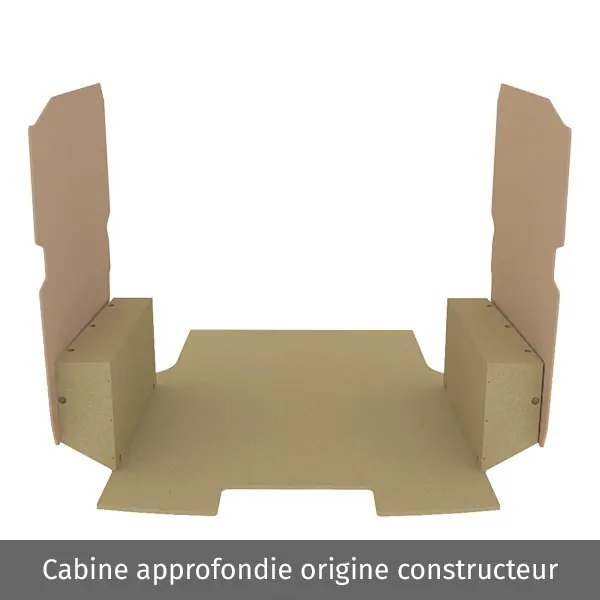 Habillage bois natural K2 aggloméré + MDF / Portes arrière incluses équipement pour utilitaire Citroen E Jumpy III 2020 