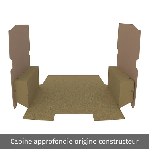Habillage bois natural K2 aggloméré + MDF / Portes arrière incluses équipement pour utilitaire Citroen E Jumpy III 2020 