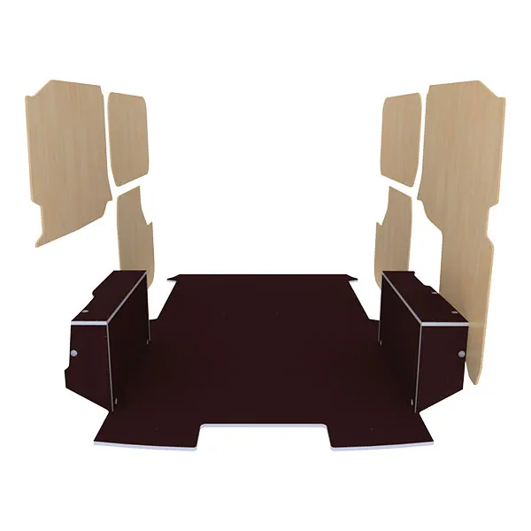 Habillage bois natural K4AD CP antidérapant équipement pour utilitaire Citroen E Jumpy III 2020 