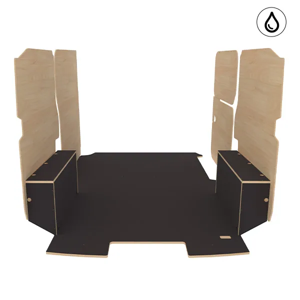 Habillage bois natural K5 CP antidérapant + vernis équipement pour utilitaire Citroen E Jumpy III 2020 