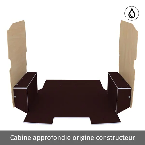 Habillage bois natural K5 CP antidérapant + vernis équipement pour utilitaire Citroen E Jumpy III 2020 