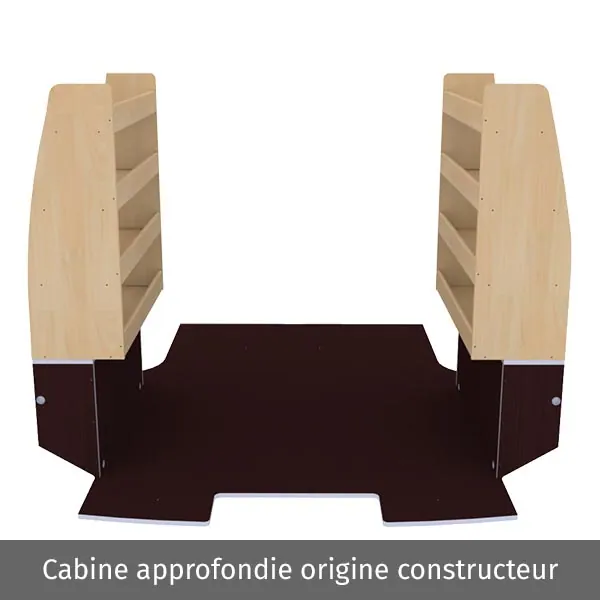 Aménagement bois optimum K4AD CP antidérapant équipement pour utilitaire Citroen E Jumpy III 2020 