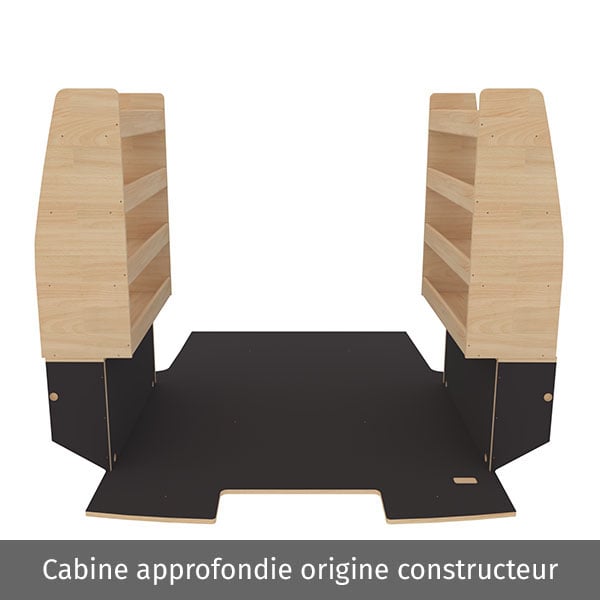 Aménagement bois optimum K4AD CP antidérapant équipement pour utilitaire Citroen Jumpy III 2016 
