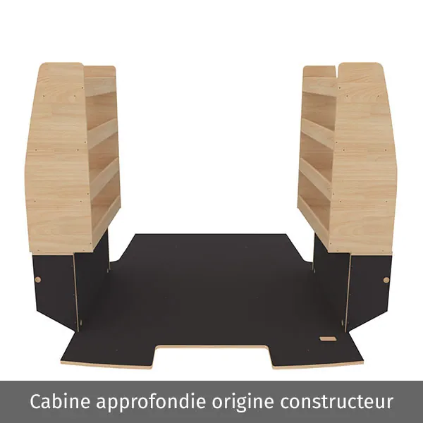 Aménagement bois optimum K4AD CP antidérapant équipement pour utilitaire Citroen E Jumpy III 2020 