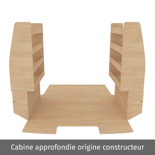 Aménagement bois optimum K4 CP brut équipement pour utilitaire Citroen Jumpy III 2016 