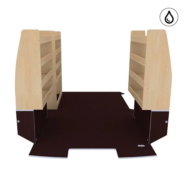Aménagement bois optimum K5 CP antidérapant + vernis équipement pour utilitaire Citroen E Jumpy III 2020 