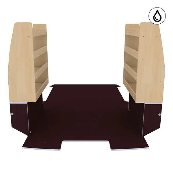 Aménagement bois optimum K5 CP antidérapant + vernis équipement pour utilitaire Citroen E Jumpy III 2020 