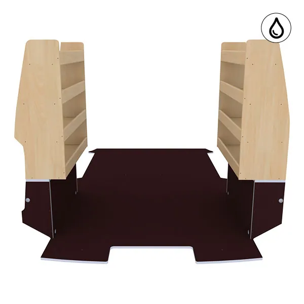 Aménagement bois optimum K5 CP antidérapant + vernis équipement pour utilitaire Citroen E Jumpy III 2020 
