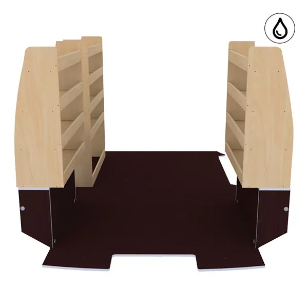 Aménagement bois optimum K5 CP antidérapant + vernis équipement pour utilitaire Citroen E Jumpy III 2020 