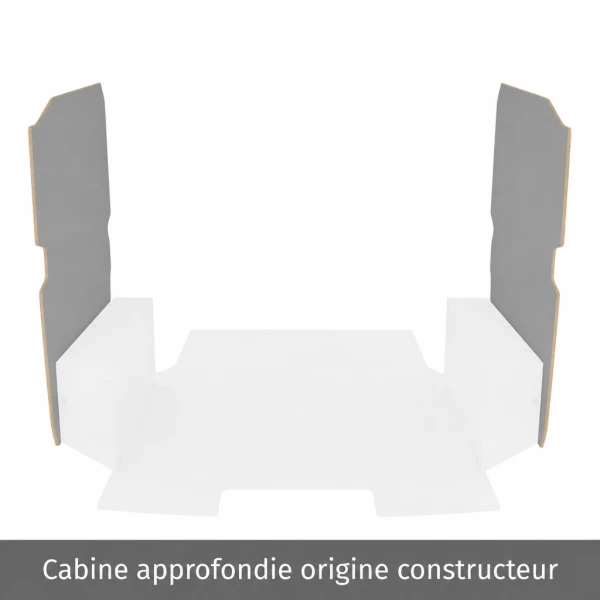 Latéraux contreplaqué filmé gris équipement pour utilitaire Citroen Jumpy III 2016 