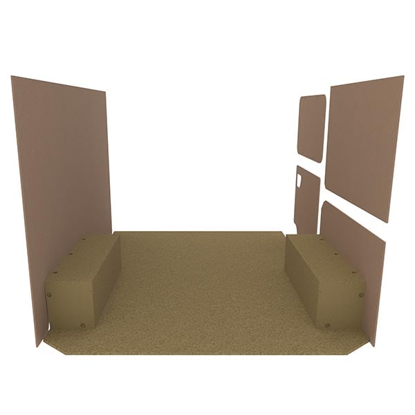 Habillage bois natural K2 aggloméré + MDF / Portes arrière incluses équipement pour utilitaire Maxus EdelIVer3 2024 