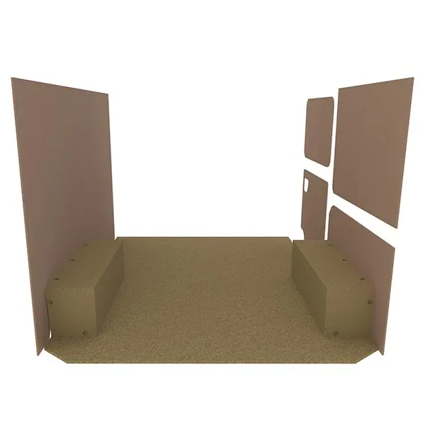 Habillage bois natural K2 aggloméré + MDF / Portes arrière incluses équipement pour utilitaire Maxus EdelIVer3 2024 
