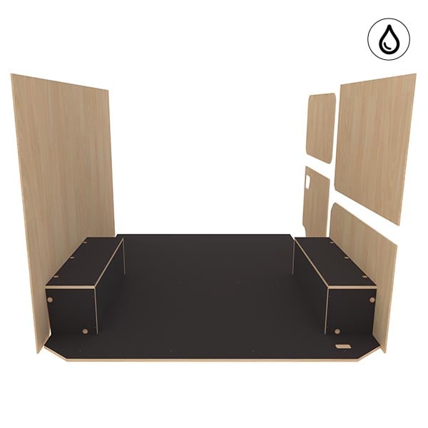 Habillage bois natural K5 CP antidérapant + vernis équipement pour utilitaire Maxus EdelIVer3 2024 