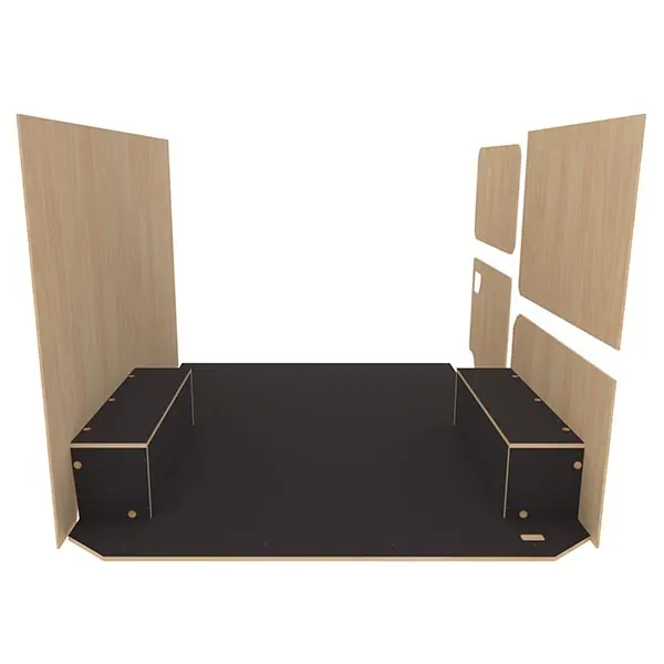 Habillage bois natural K5 CP antidérapant + vernis équipement pour utilitaire Maxus EdelIVer3 2024 