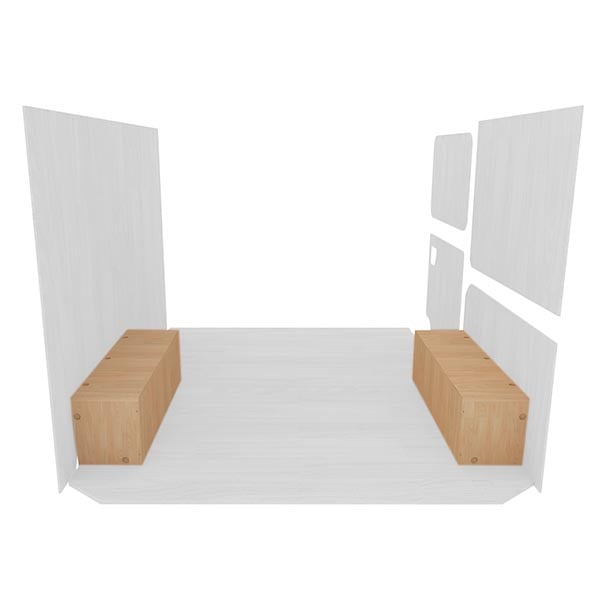 Passage de roues contreplaqué brut équipement pour utilitaire Maxus EdelIVer3 2024 