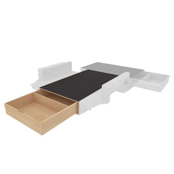 Double plancher arrière avec dessus antidérapant équipement pour utilitaire Kia PV5 2025 