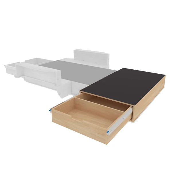 Double plancher latéral avec coulisses et dessus AD équipement pour utilitaire Kia PV5 2025 
