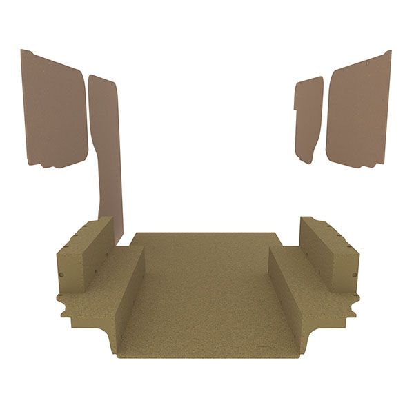 Habillage bois natural K2 aggloméré + MDF / Portes arrière incluses équipement pour utilitaire Kia PV5 2025 