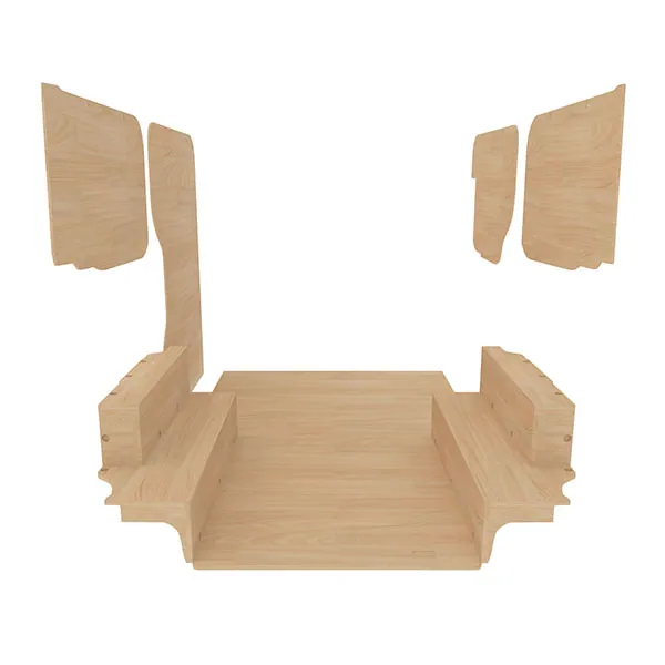 Habillage bois natural K4 CP brut équipement pour utilitaire Kia PV5 2025 