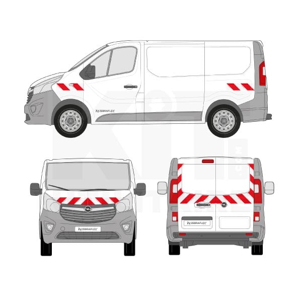 Kit de balisage classe B - 2014 équipement pour utilitaire Opel VIVaro B 2014 