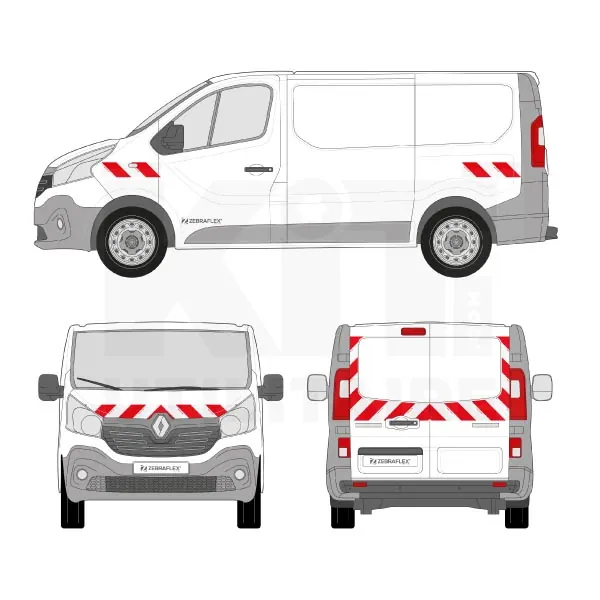 Kit de balisage classe B - 2014 équipement pour utilitaire Renault Trafic III 2014 