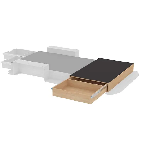 Image Double plancher latéral avec coulisses et dessus antidérapant
