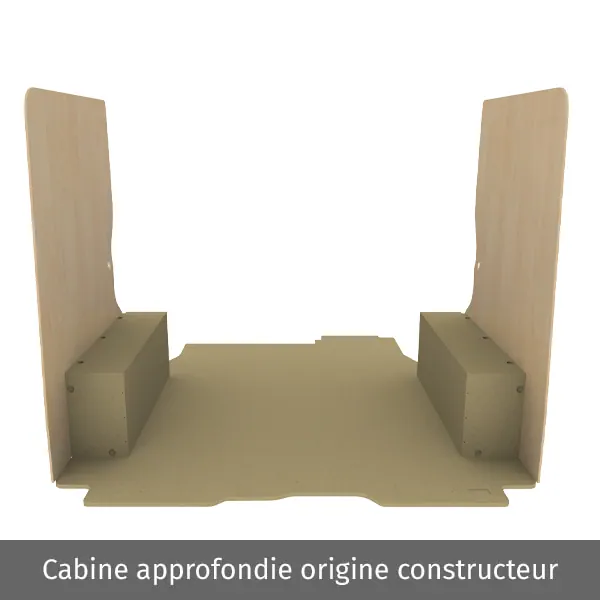 Habillage bois natural K2 aggloméré + MDF / Portes arrière incluses équipement pour utilitaire Renault Trafic III 2014 