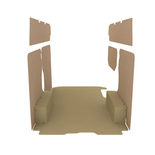 Habillage bois natural K2 aggloméré + MDF / Portes arrière incluses équipement pour utilitaire Renault Trafic III 2014 