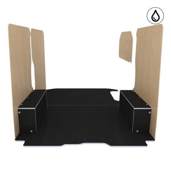 Habillage bois natural K5 CP antidérapant + vernis équipement pour utilitaire Renault Trafic III 2014 