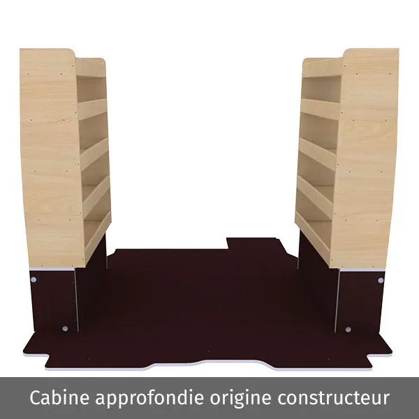 Aménagement bois optimum K4AD CP antidérapant équipement pour utilitaire Renault Trafic III 2014 