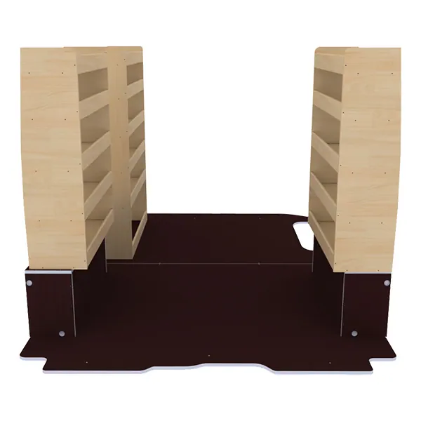 Aménagement bois optimum K4AD CP antidérapant équipement pour utilitaire Renault Trafic III 2014 