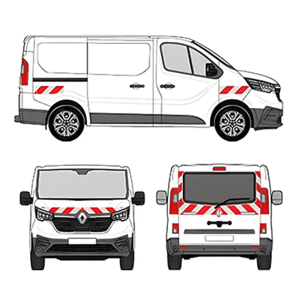 Kit de balisage Classe A - 2021 - Hayon équipement pour utilitaire Renault Trafic III 2014 