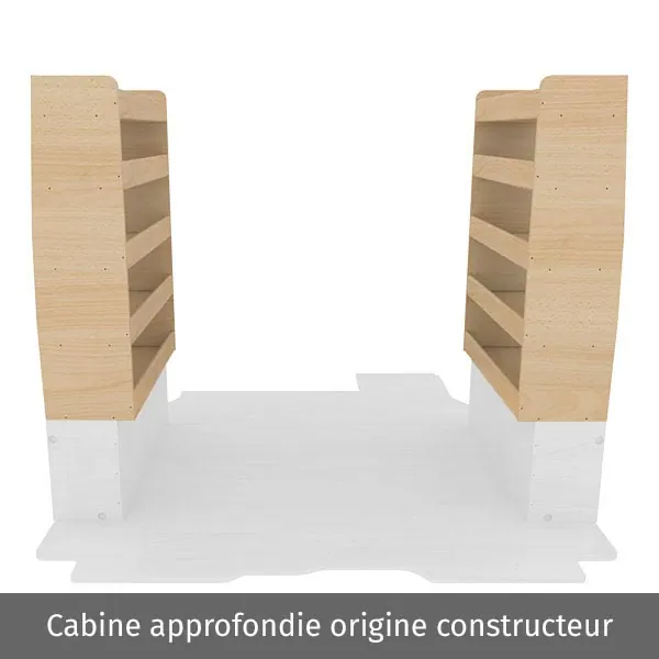 Pack casiers bois équipement pour utilitaire Renault Trafic III 2014 