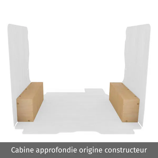 Passage de roues contreplaqué brut équipement pour utilitaire Renault Trafic III 2014 